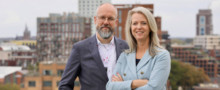 afbeelding van Susan van den Berg en KlaasJan Renema, beiden werkzaam bij het Jeroen Bosch Ziekenhuis